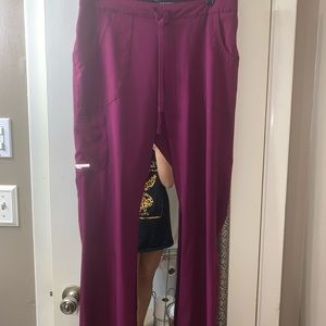 Sketchers wine colored scrub pants